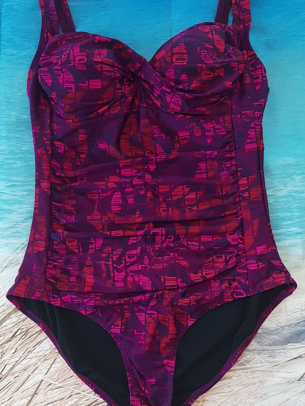Swimsuits For All Size 20 One-Piece Swimsuit Adjustable Straps Beach Swim